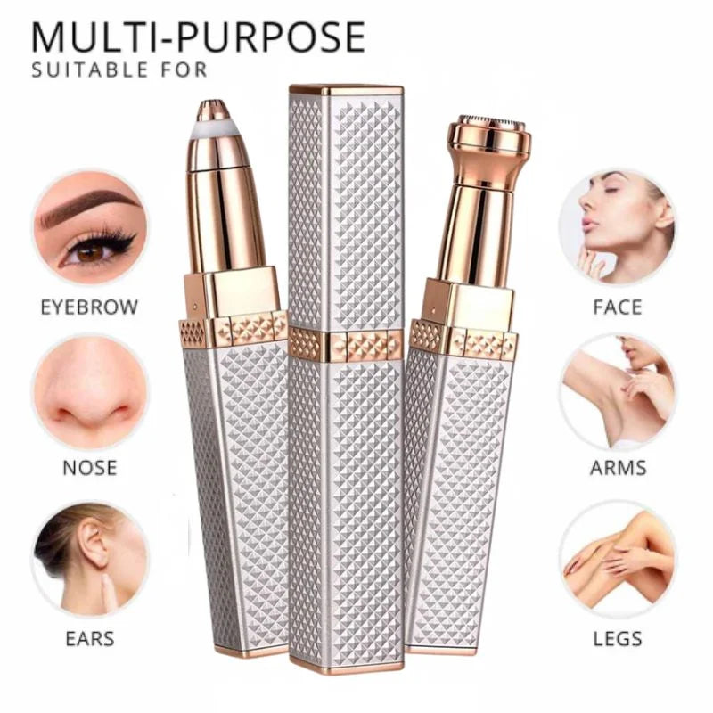 2-in-1 Flawless Facial Hair Remover & Eyebrow Trimmer