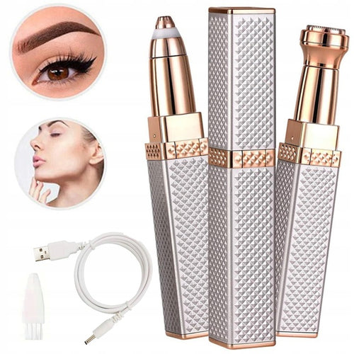 2-in-1 Flawless Facial Hair Remover & Eyebrow Trimmer